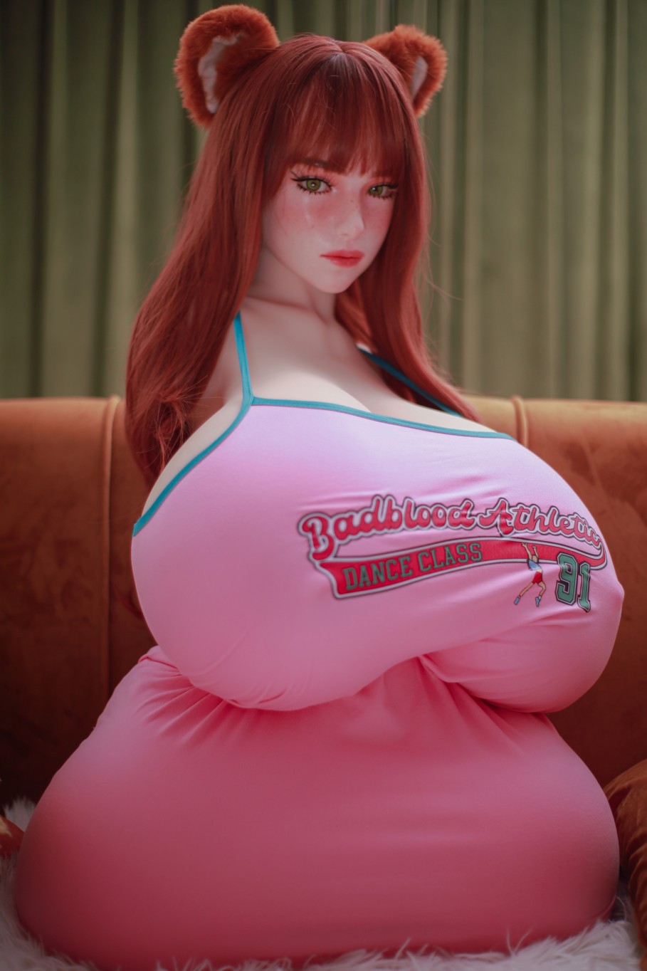 Climax-Doll Mega Sex Torso BW82 - Cinnamon + silikonová hlava Grace - 103cm