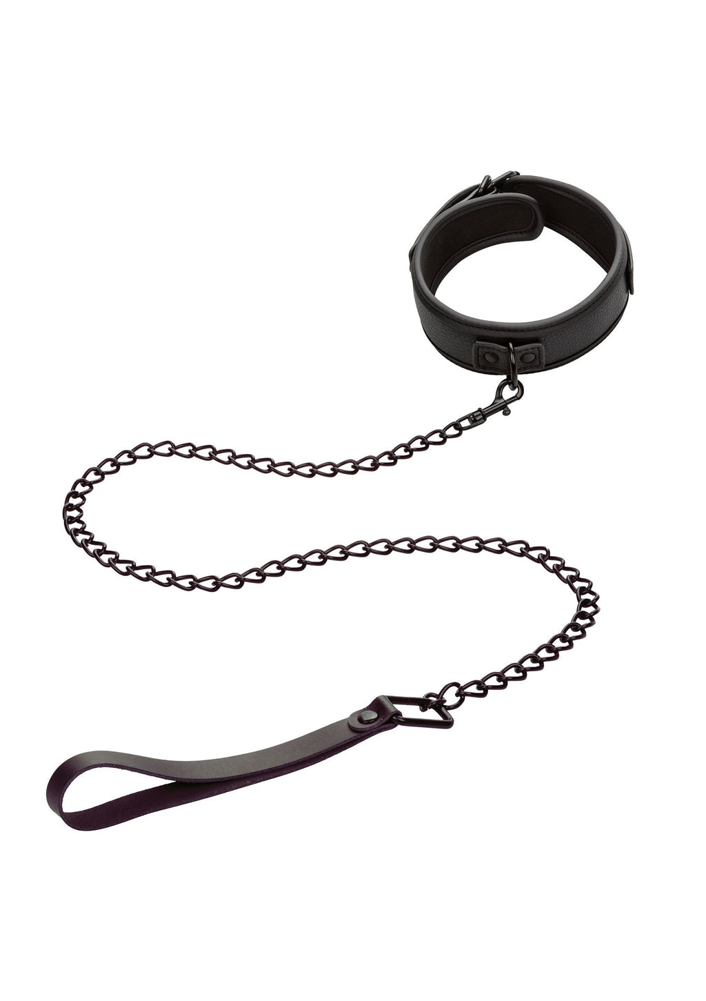 CalExotics Nocturnal Collection Collar & Leash - Black