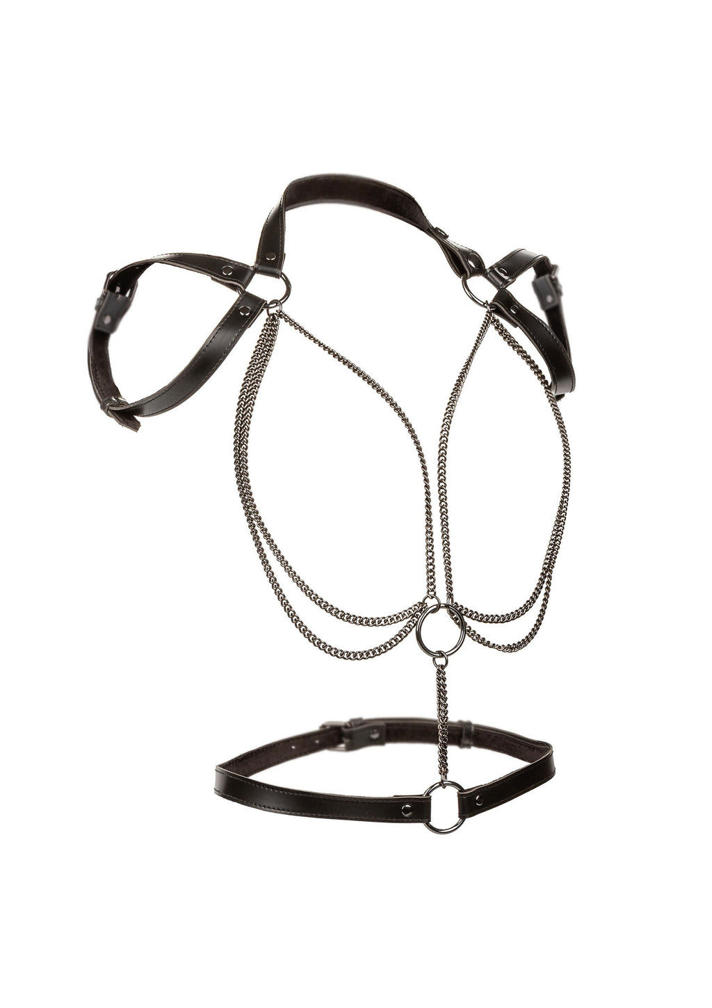 CalExotics Euphoria Collection Plus Size Multi Chain Halter - Black