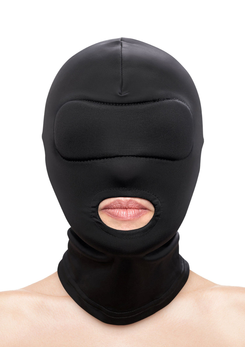 NS Novelties Fetish & Fashion Mouth Hood - Black