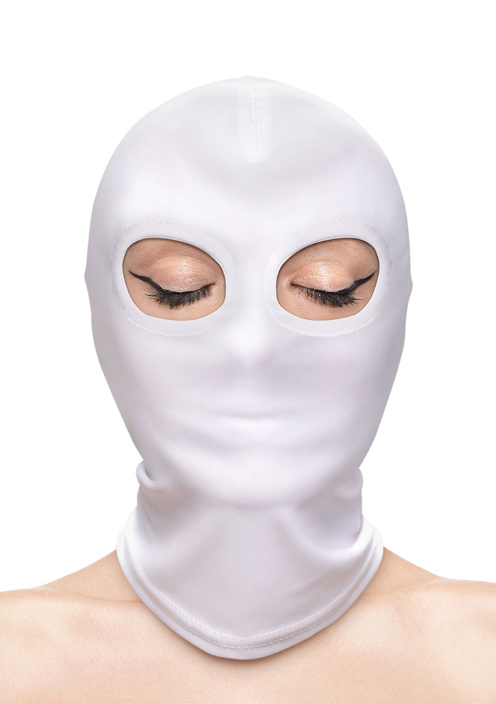 NS Novelties Fetish & Fashion Eyes Hood - White