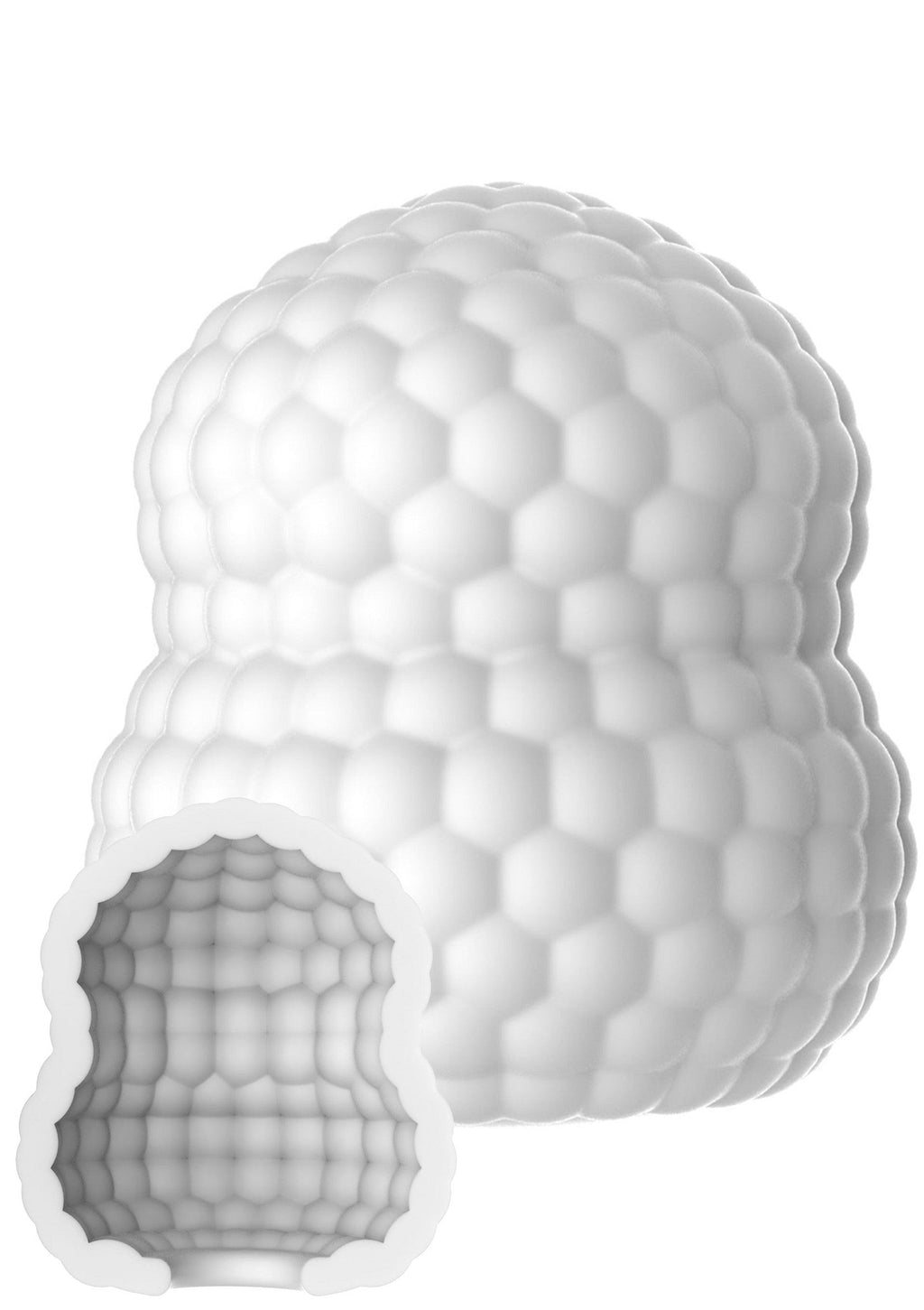 ToyJoy Hero Mini Masturbator Block - White