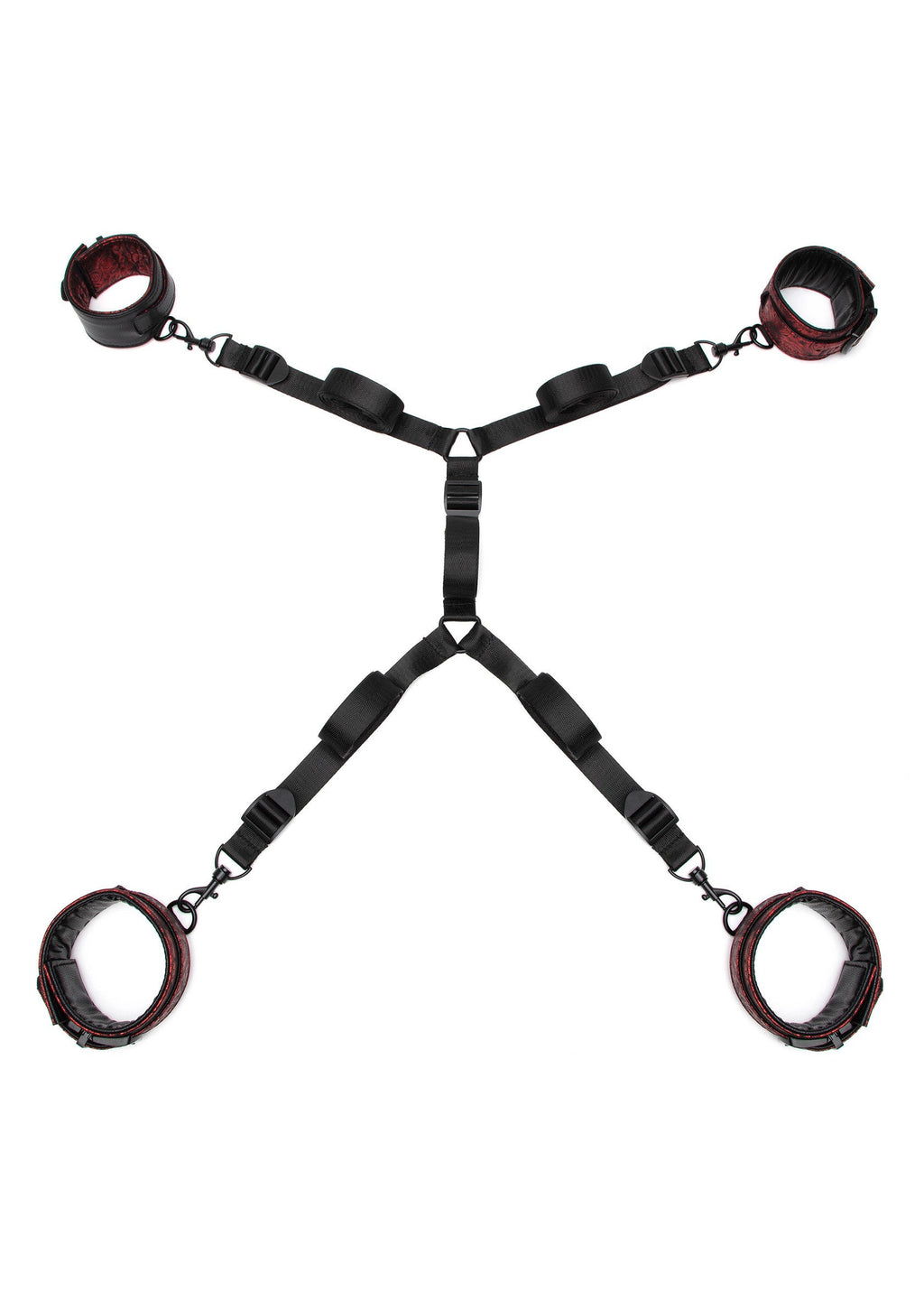Fifty Shades of Grey Sweet Anticipation Under Mattress Restraint Set - Red