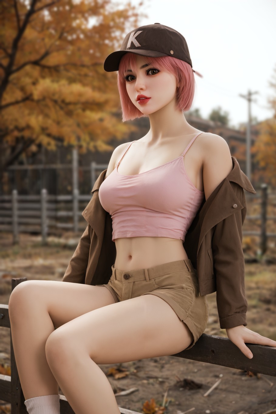 AIBEI 148cm Chubby Small Breast 228B - realistická panna