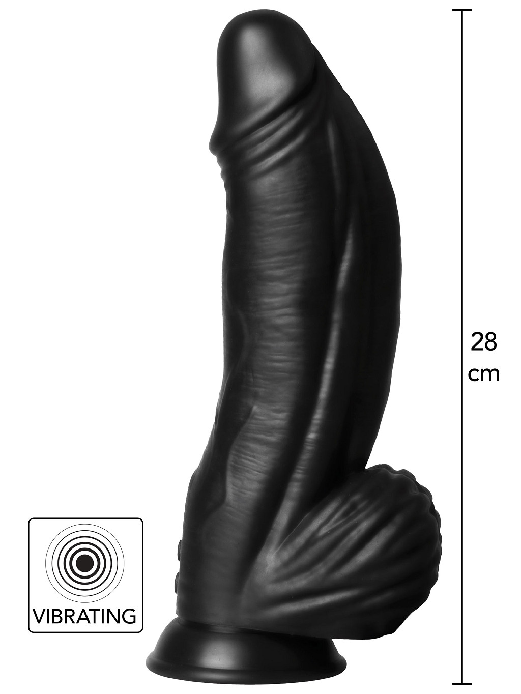 Hidden Desire Extreme Vibrating Demon Monster Dildo - Black