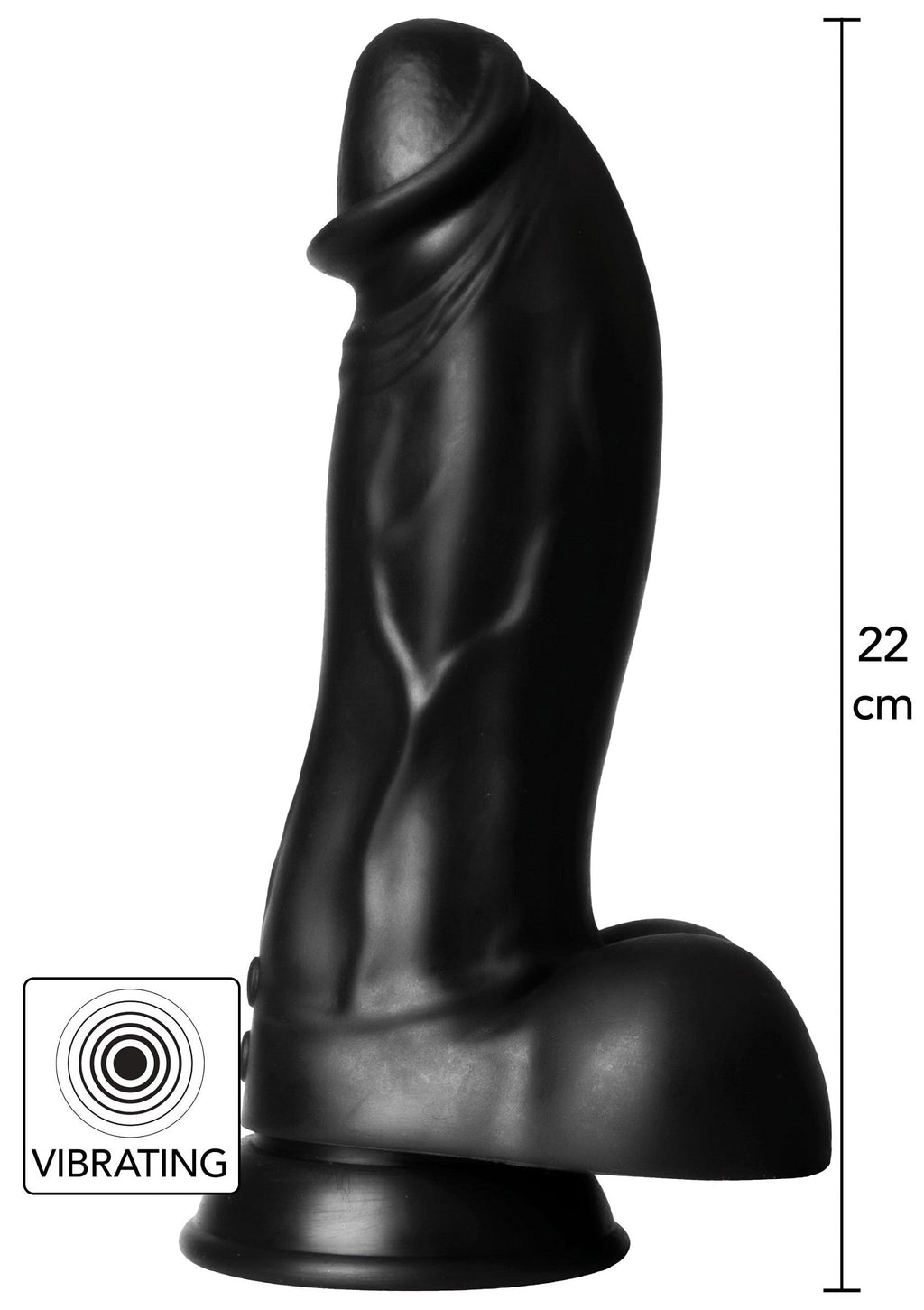 Hidden Desire Extreme Vibrating Dinosaur Monster Dildo - Black