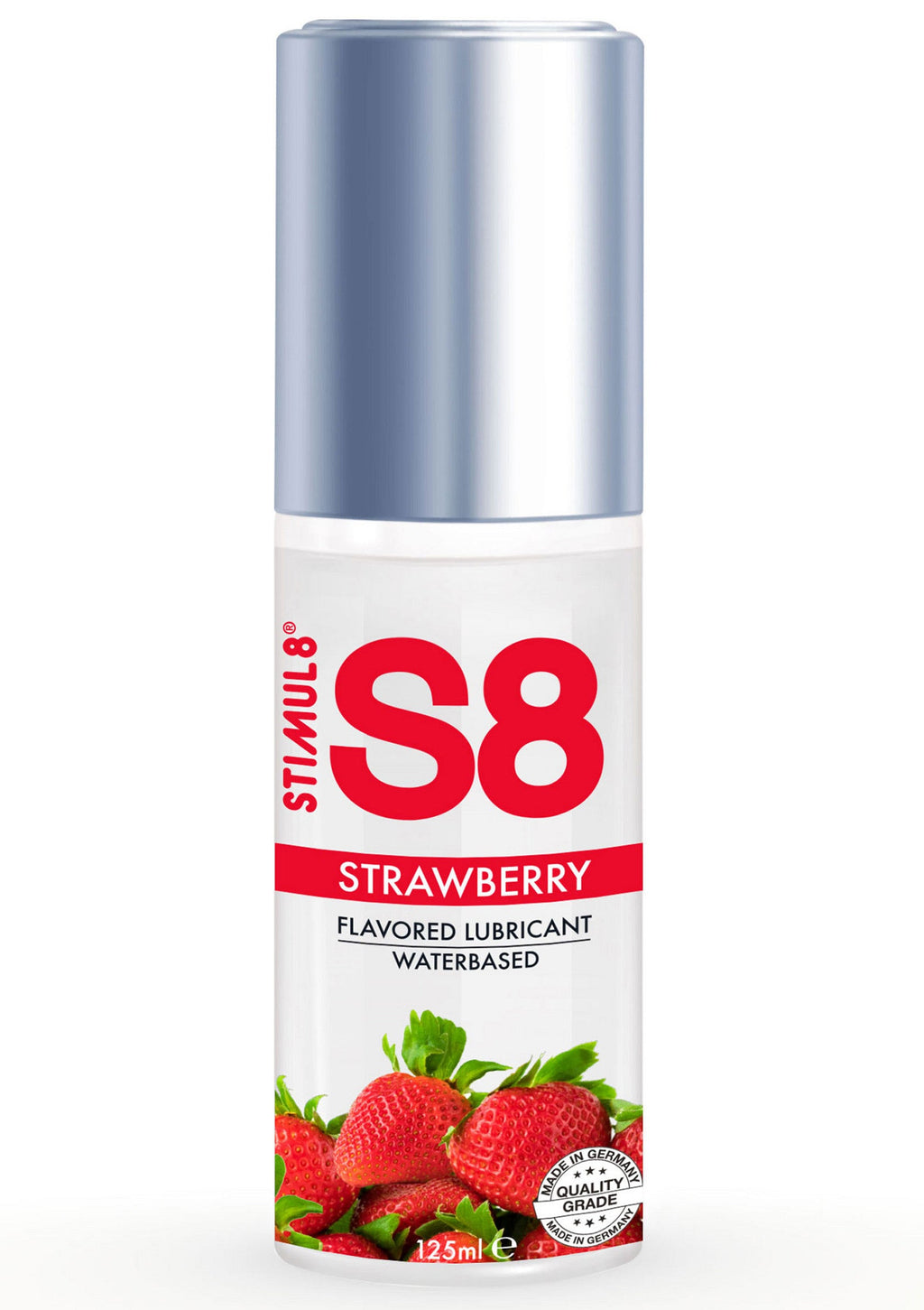 Stimul8 S8 WB Flavored Lube 125ml / lubrikační gel 125ml - Jahoda