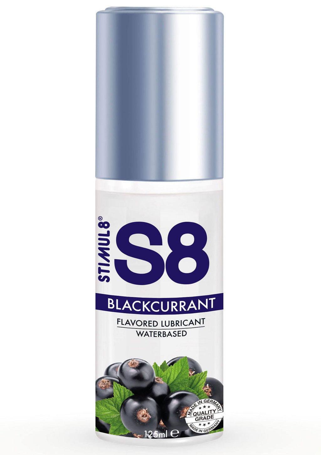 Stimul8 S8 WB Flavored Lube 125ml / lubrikační gel 125ml - Černý rybíz
