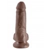 Pipedream King Cock Cock 7 Inch With Balls - Brown skin tone