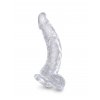 Pipedream King Cock Clear 7.5 Inch Balls - Przezroczysty