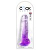 Pipedream King Cock Clear 8 Inch Balls - Fialová