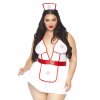 Leg Avenue Sehr sexy Dessous, Rollenspiel, Nachtschicht, Krankenschwester + – Weiß – 1X/2X