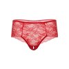 Daring Intimates Ella crotchless cheeky panty - Red - S/M
