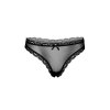 Daring Intimates Day & Night Mesh thong with ruched-back - Black - L/XL