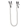 Taboom Nipple Play Adjustable Clamps with Chain - Silver