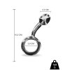Wtyczka stymulacyjna Playhouse Steel Pleasure Fine - S - srebrna