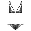 Obsessive Intensa BH & Doppel-String - Schwarz - L/XL