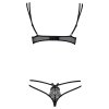 Obsessive Intensa BH & Doppel-String - Schwarz - L/XL