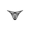 Daring Intimates Day & Night Bardzo seksowne haftowane stringi - Czarny - XL/XXL