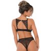 Daring Intimates Day & Night Push Up podprsenka s pretekárskym chrbtom - Čierna - 80C