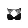 Daring Intimates Day & Night Push Up podprsenka s pretekárskym chrbtom - Čierna - 80C