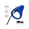 CalExotics Admiral Liquid Silicone Vibrating Perineum Massager & Ring - Blue