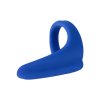 CalExotics Admiral Liquid Silicone Vibrating Perineum Massager & Ring - Blue