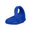 CalExotics Admiral Liquid Silicone Vibrating Perineum Massager & Ring - Blue