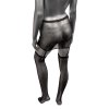 CalExotics Radiance Plus Size One Piece Garter Skirt with Thigh Highs - Black - PLUS