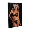 Daring Intimates – Riemchen-BH-Set mit Blumenspitze – Schwarz – S/M