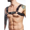 MOB Eroticwear Dngeon Harness Belts - Black - O/S