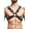 MOB Eroticwear Dngeon Harness Belts Cross - Black - O/S