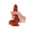 ToyJoy Get Prawdziwe silikonowe wibrator napletka 18 cm - karmelowy odcień skóry