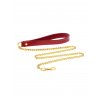 Taboom Bondage in Luxury Chain Leash - Red