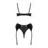 Kotek Blackelia 3-piece Set - Black - S/M