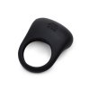 Fifty Shades of Grey Sensation Rechargeable Vibrating Rabbit Love Ring - Czarny