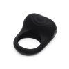 Fifty Shades of Grey Sensation Rechargeable Vibrating Rabbit Love Ring - Czarny