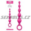 9820 3 ns novelties analni retizek perles d lux short pink