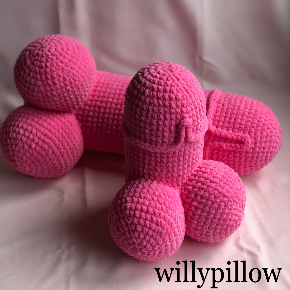 penis pillow, háčkovaný vankúš
