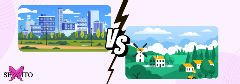  holení ochlupení – město vs. vesnice