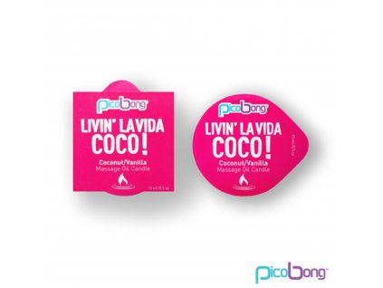 Masážní svíčka PicoBong - kokos/vanilka