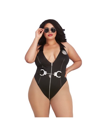 Kostým Queen Size Cop Knit Teddy - Black