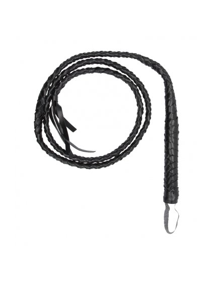 OU Twisted Whip - Černý bič 194cm