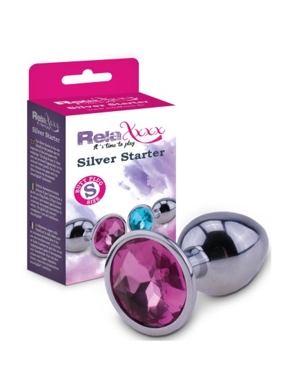 RelaXxxx Silver Starter Plug pink Size S (barva Růžová)