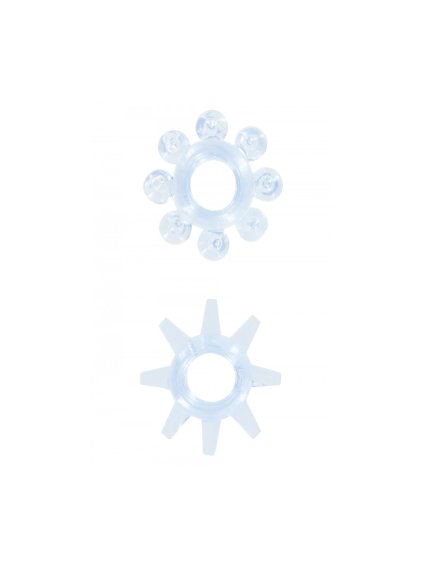 Transparetní modré kroužky POWER STRETCHY RINGS BLUE 2PCS