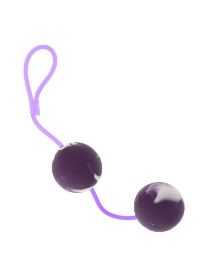 Venušiny kuličky MARBILIZED DUO BALLS - LAVENDER (barva Fialová)