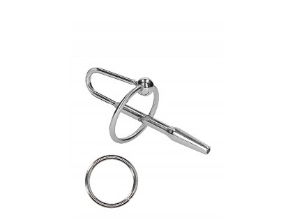 Ouch! Urethral Sounding Metal Plug with Ring