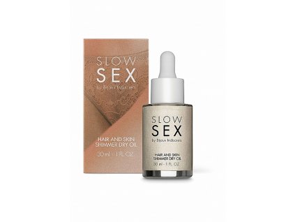 Bijoux Indiscrets Slow Sex Hair And Skin Shimmer Dry Oil 30ml