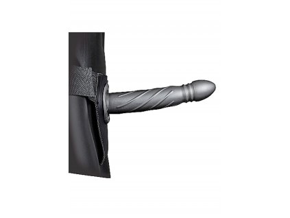 Ouch! Twisted Hollow Strap-on 8" 20cm Gunmetal