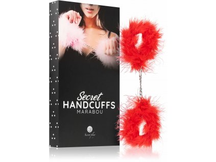 Secret Play Red Marabou Handcuffs